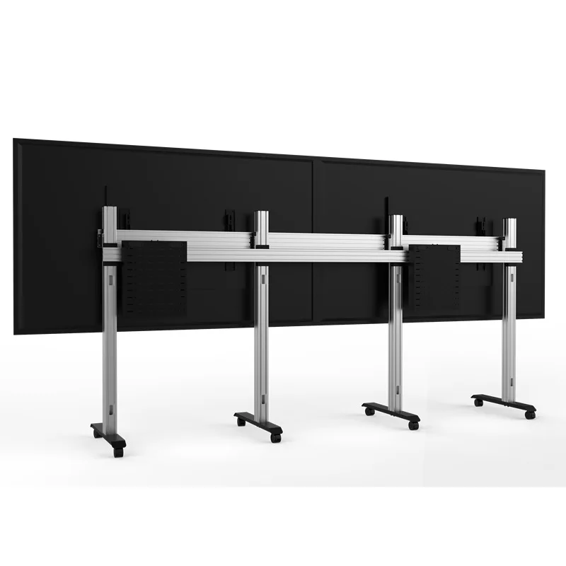TV cart, mobile floor cart teaching display splicing screen aluminum alloy profile TV stand