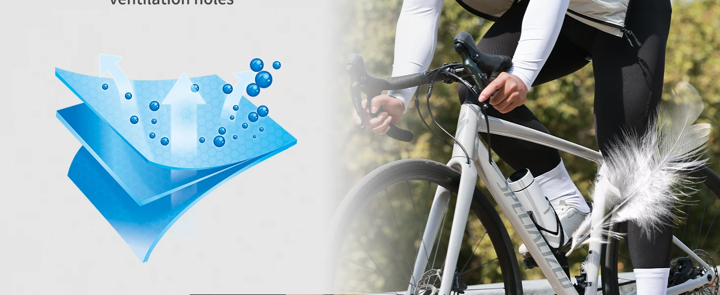 WOSAWE Unisex Fahrradjacke Wasserabweisend Leichtgewicht Herren Windbreaker Doppelreißverschluss YKK Reflektierend – Detail 16