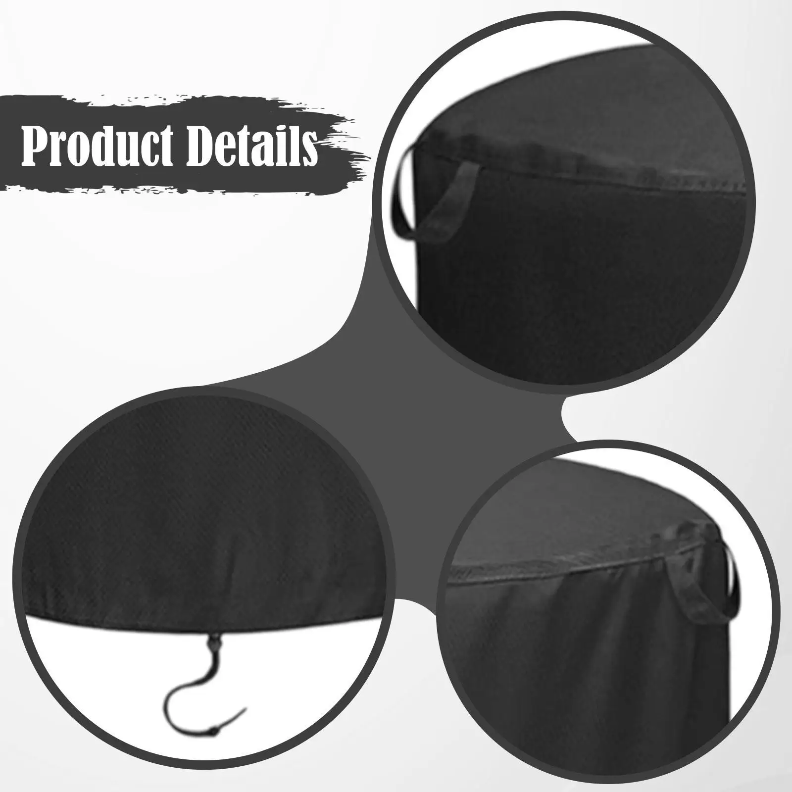 Outdoor Leaf Mulcher Cover Water Resistant Drawstring Windproof Shade for Lawn Patio Garden Equipment