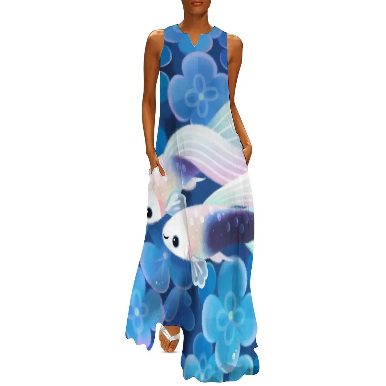 

White tuxedo guppy Long Dress summer woman dress 2024 women"s summer clothing 2024