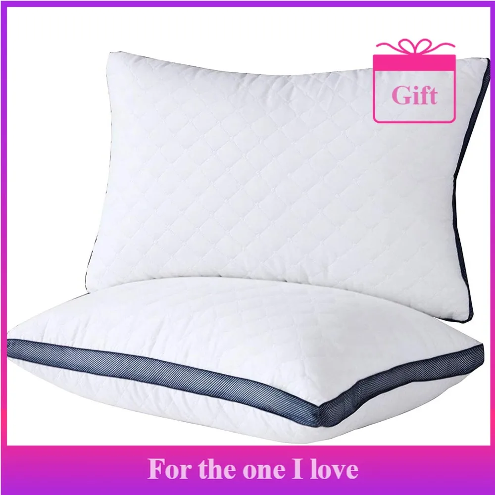 

Sleep pillows (2-pack), luxury hotel pillows, queen size, 2-pack, suitable for side and back sleeping