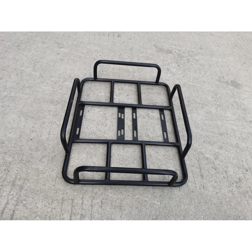 Four Side Fence Cargo Rack for Electric Bikes Heavy Duty Steel Takeaway Rack Suitable for Secure Food and Item Transportation