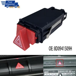 Hazard Emergency Warning Light Control Switch Flasher Relay Button for Audi A3 A4 A6 C5 Allroad 1998-2002 8D0941509H Auto Parts