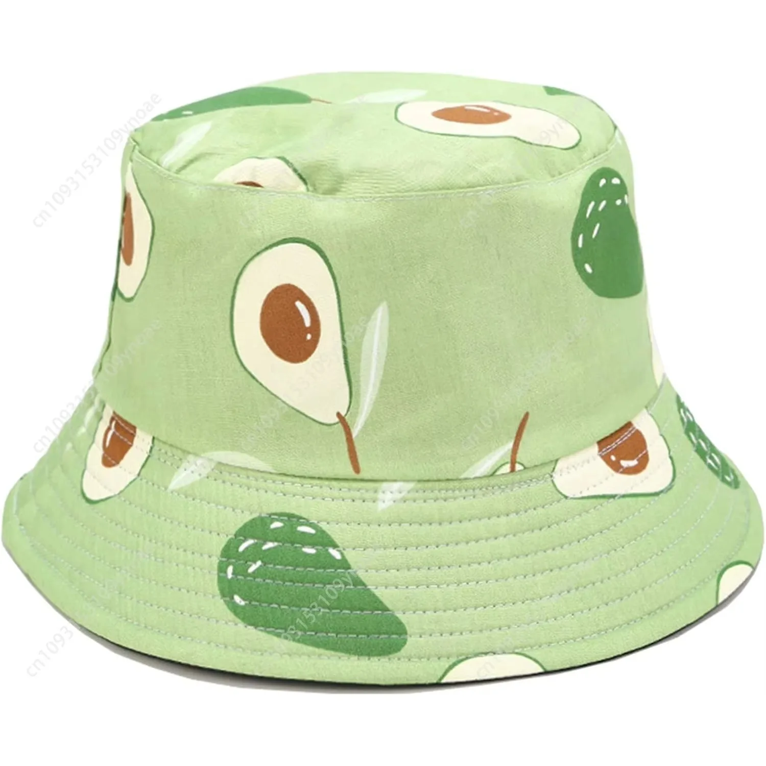 Mushrooms Print Double Side Wear Reversible Bucket Hat Man Women Fishing Cap HatsOutdoor Sun Caps Cartoon Pattern Unisex