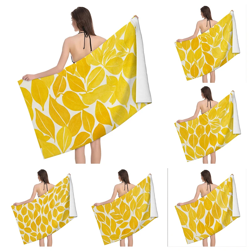 Home bath towels for the body towels bathroom quick drying microfiber beach man large sports towel Fruit plant boho simple ins