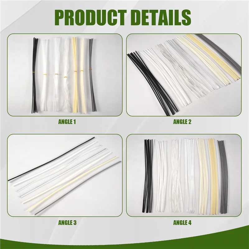 

B-Est Plastic Welding Rods, 7 Types ABS PP PU PE PA PC TPO 13 Inch Plastic Welder Rod For Car Bumper Kayak
