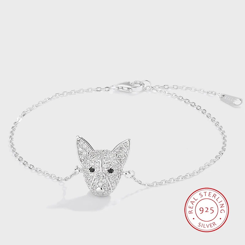 

Fashionable and Exquisite Authentic S925 Silver Three-dimensional Geometric Puppy Bracelet Temperament Commuting Versatile