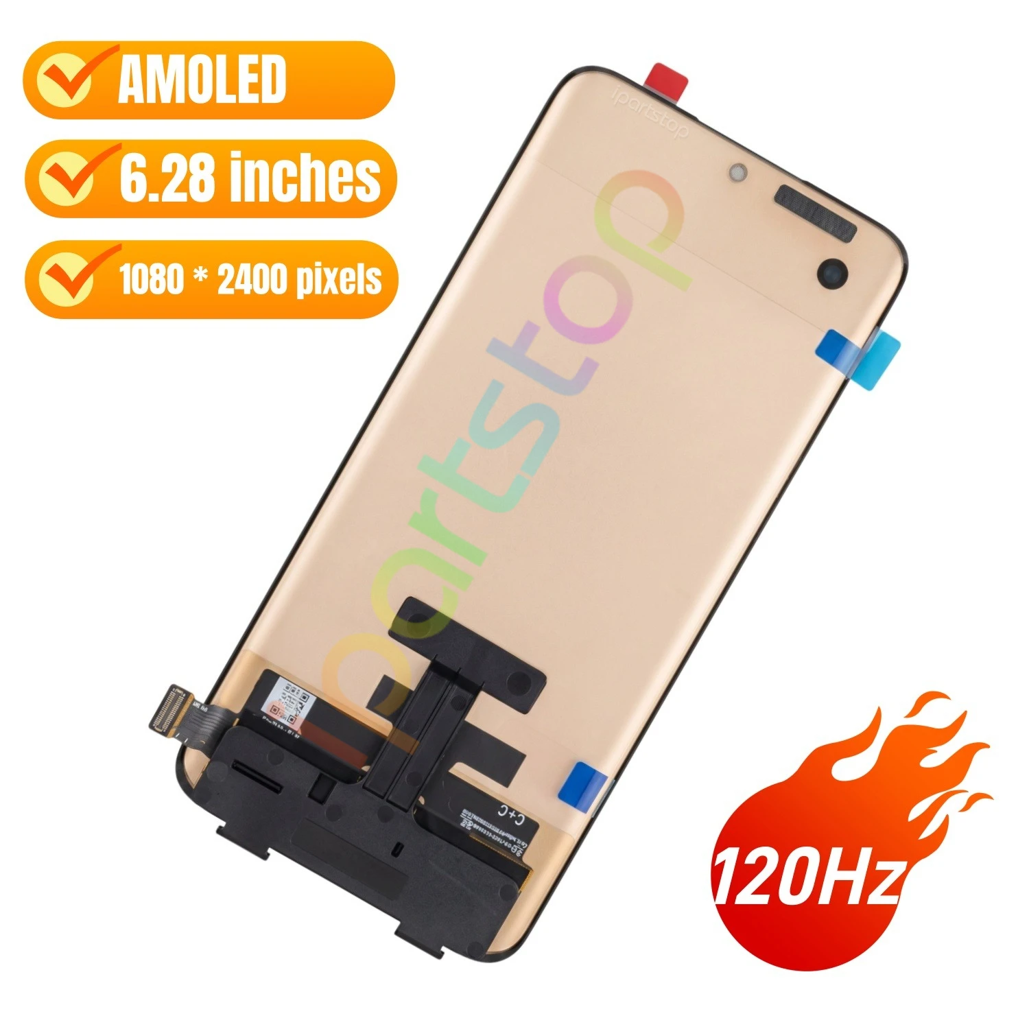 iParts Replacement New Display for Xiaomi 12 Mi 12 Mi12 5G 2201123G 2201123C 120Hz AMOLED Touch Screen With Frame Assembly OEM