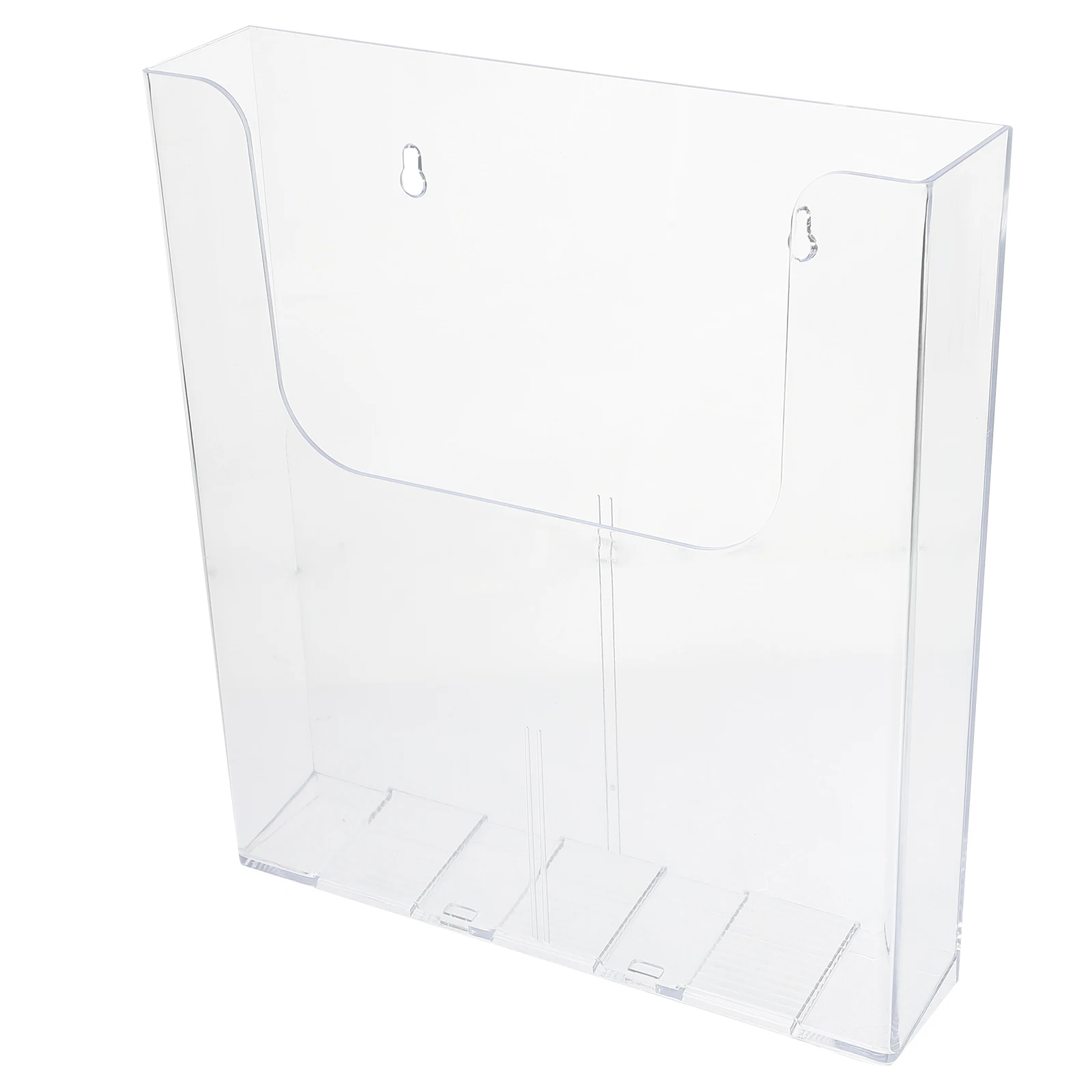 

Files Rack Magazine Wall-mounted Holder Display Frame Storage Box for Store Pvc