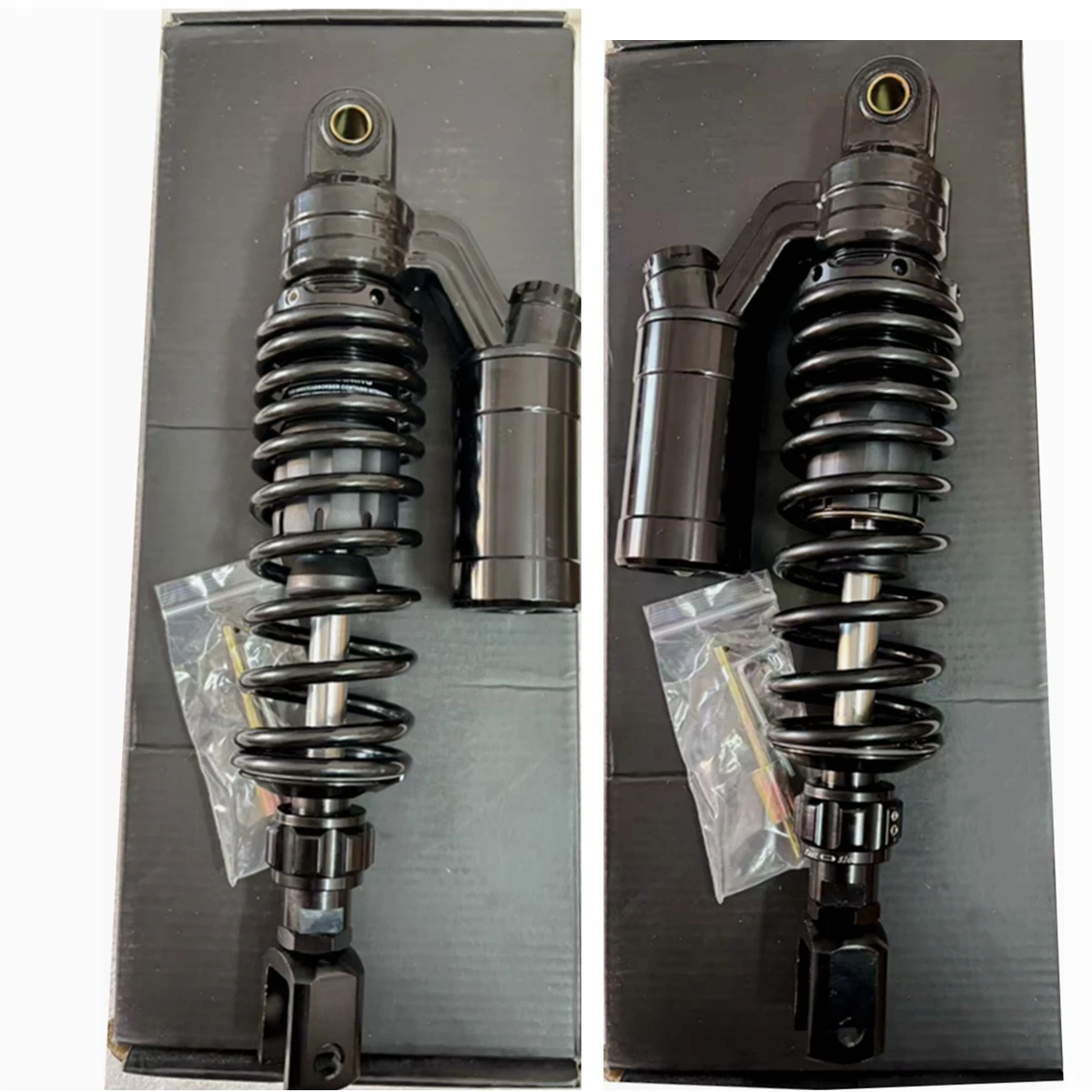 1 Pair For Honda Yamaha Suzuki Harley Dirt Bike ATV Motorbike 320 - 360mm Motorcycle Suspension Spring Rear Air Shock Absorbers