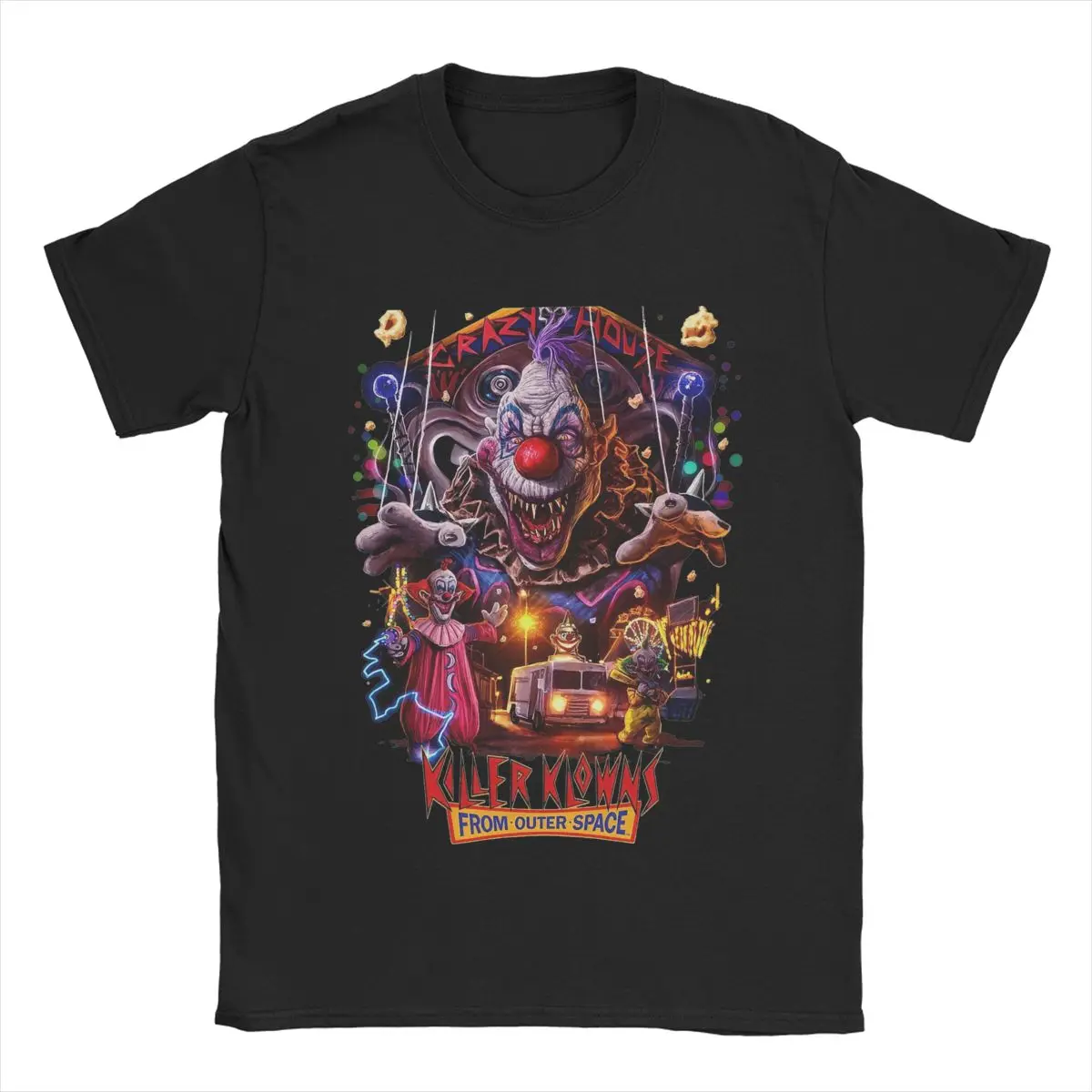 New Arrival Men Women Killer Klowns From Outer Space Shirt Apparel Fun Horror Movie 100% Cotton T-shirt Clothes