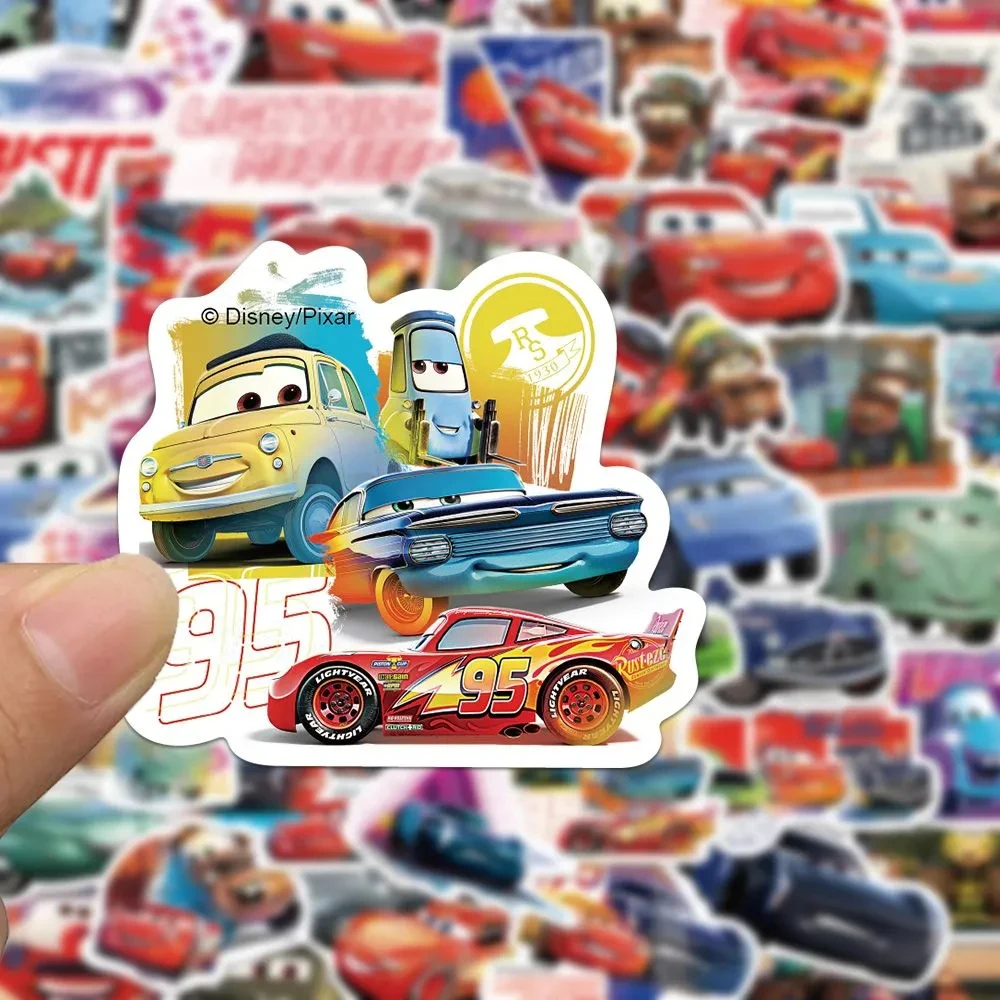 10/30/50pcs Disney Cars Cartoon Stickers Cool Lightning McQueen Decals for Kids Toy Phone Diary Suitcase Anime Graffiti Sticker