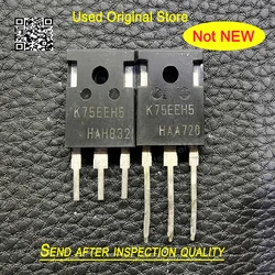 Used 5pcs/lot IKW75N65ES5 K75EES5 IKW75N65EH5 K75EEH5 IKW75N65EL5 K75EEL5 650V 75A TO-247 IGBT single tube Original disassembly