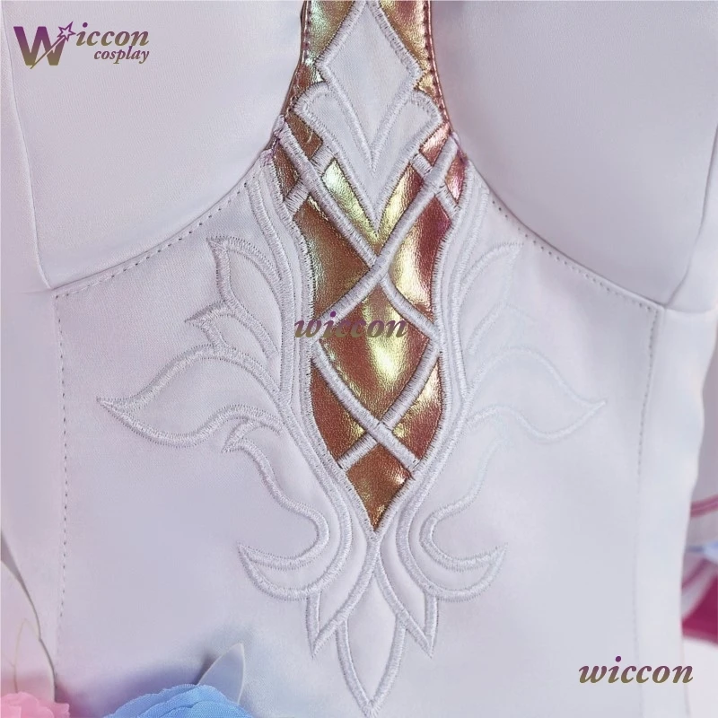 CosC Honkai Star Rail Cyrene Cosplay nueva piel peluca Cyrene Cosplay disfraz juego mujer disfraz vestido rosa mujer Halloween Cos