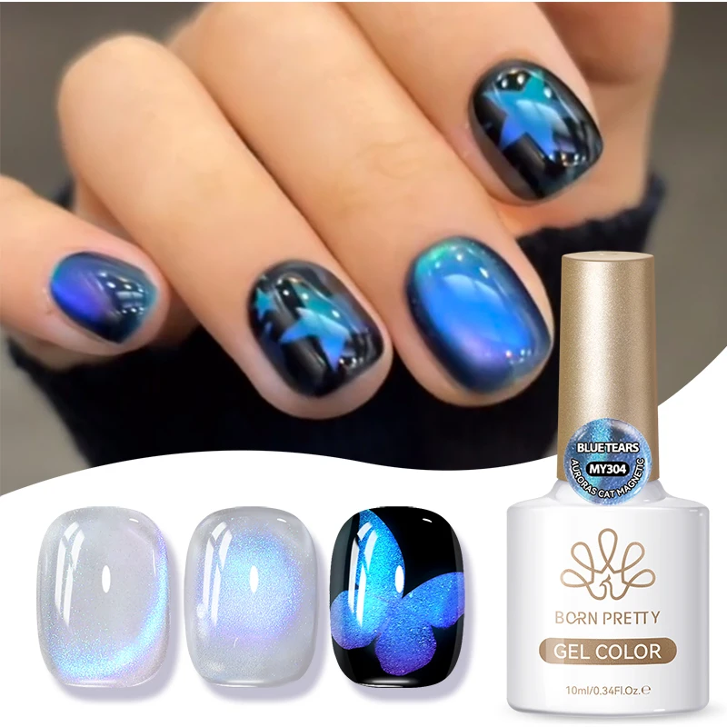BORN PRETTY 10ml Bruin Paars Zwart Rood Kat Magnetische Gel Polish Manicure Losweken UV Gel Nail Art Vernis herfst Winter Nagels