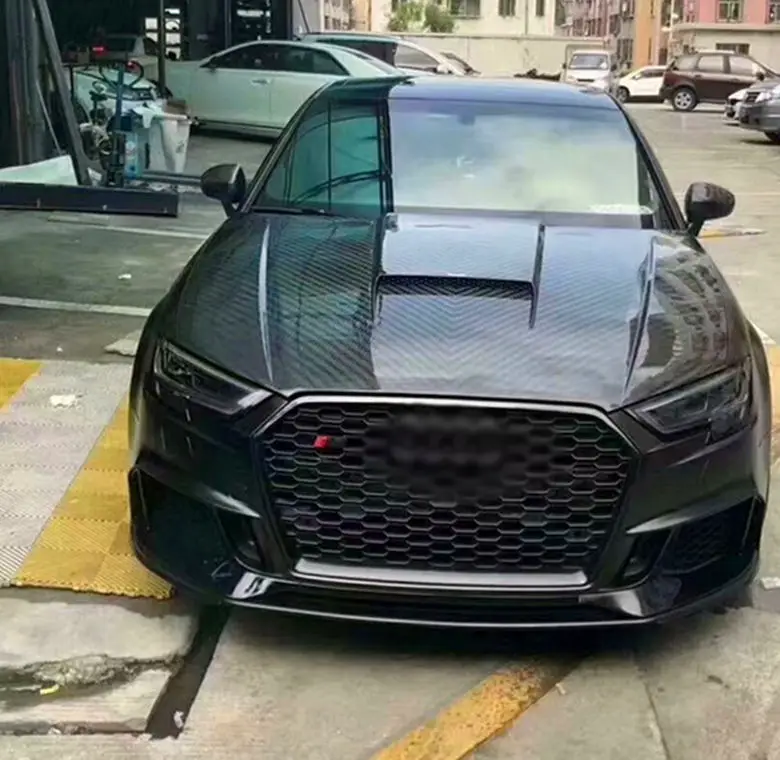 

OEM Carbon Fiber Fibre Front Engine Bonnet Hood for Audi A3 B8 2013-2019，100% tested well