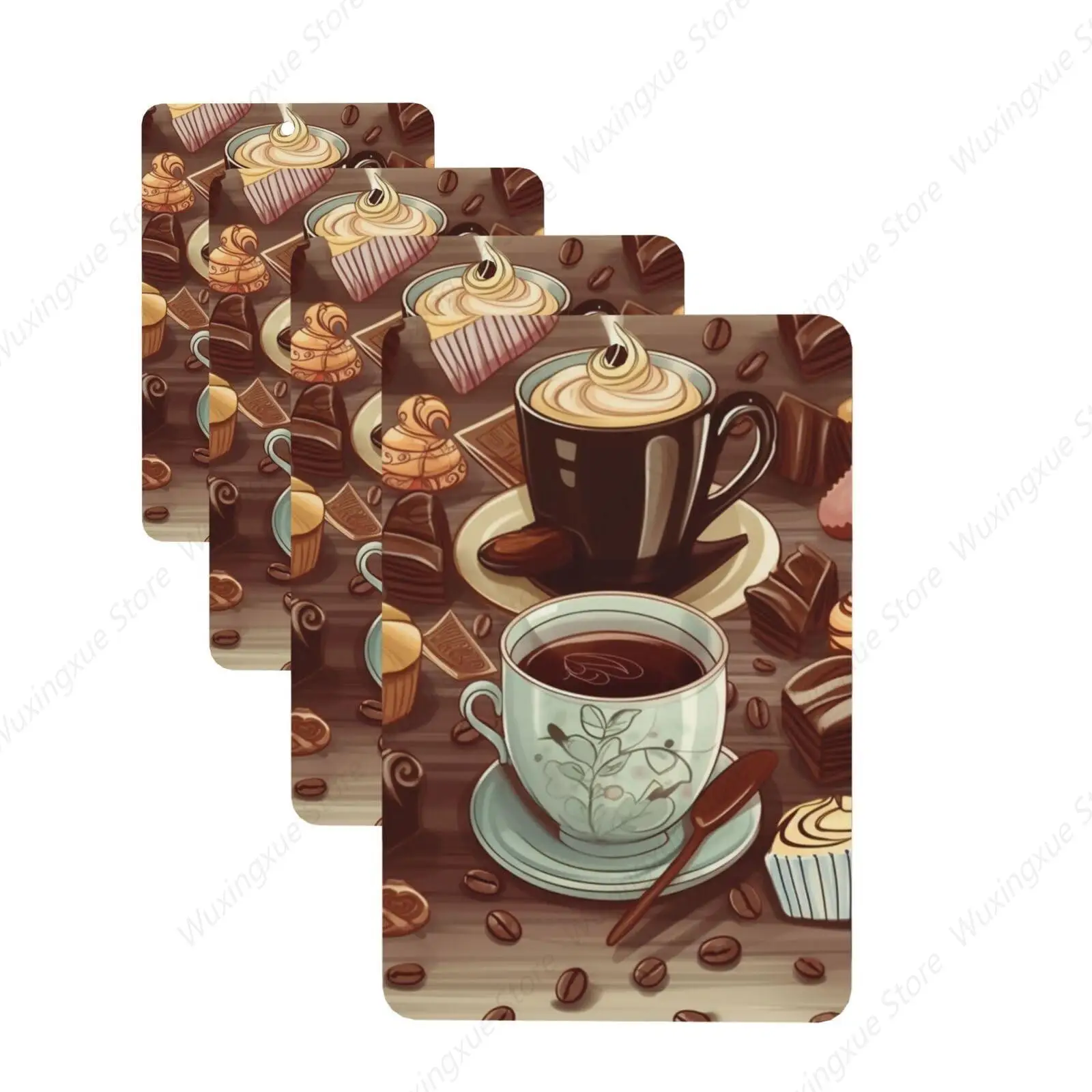 Hanging Air Freshener Fragrance Scented Cards Coffee and Sweets Sugar Chocolate Car Aromatherapy Tablets Pendant Gifts