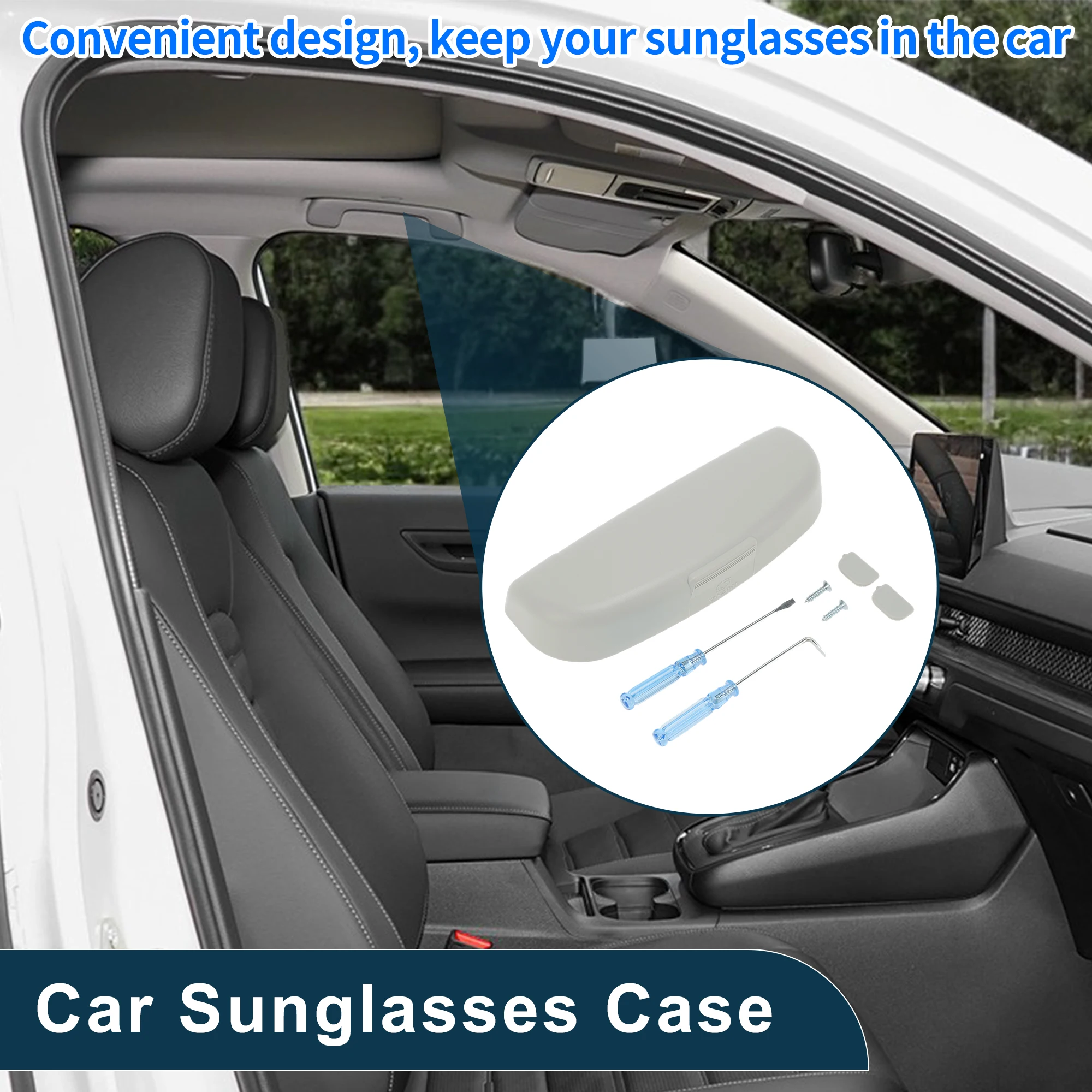 

UXCELL Car Sunglasses Case for Peugeot 308 14-24 Gray 1 Set