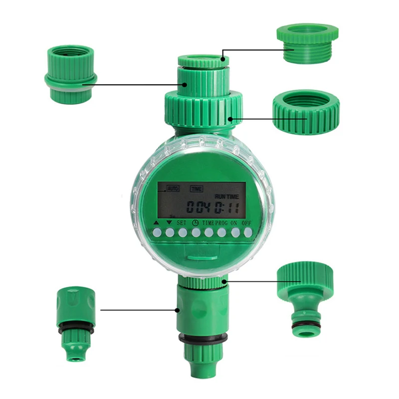 Automatic Irrigation Controller Electronic Intelligence Valve Watering Control Device LCD Display Watering Timer (No Battery)