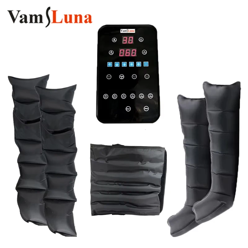 3 In 1 Air Compression Massage Set Pneumatic Boots Full Body Massage Pump Combination Lymphatic Drainage Relieve Varicose Veins