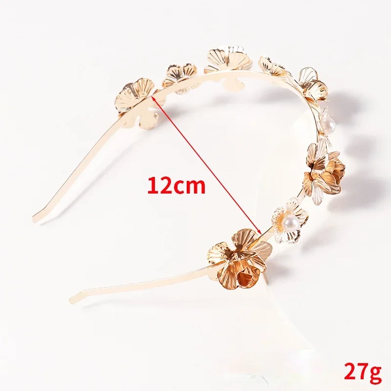 2021 New Fashion Retro Hair Bands For Women Wedding Metal Gold Leaf Butterfly Hair Headbands Girls Bride Hair Accessories