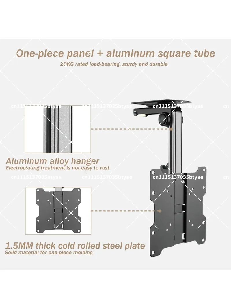 RV TV Wall Mount Bracket Folding 14-32 Inch Ceiling Caravan Kitchen Restaurant Car Accessories TV Holder