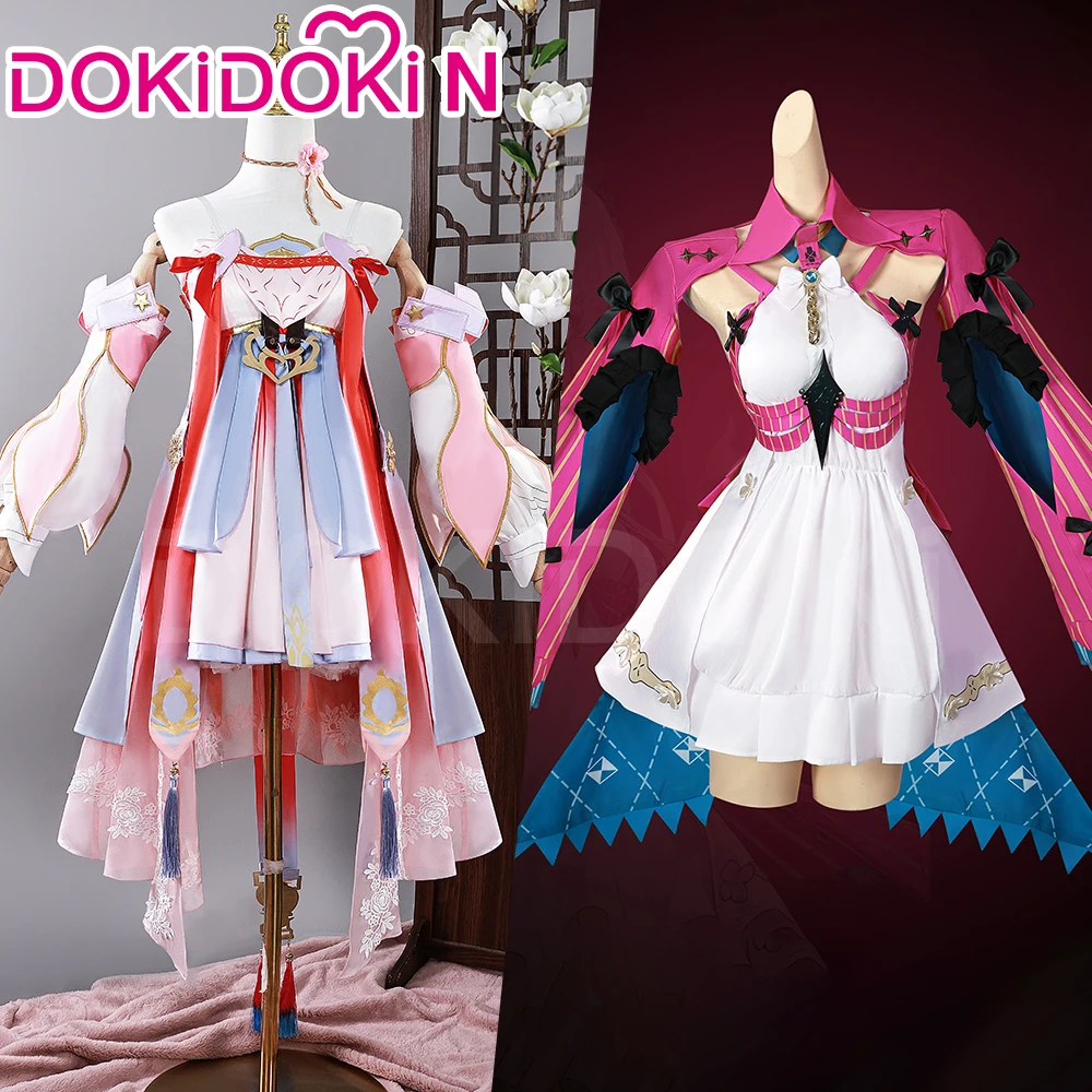 Carlotta Jinhsi Cosplay Costume Game Wuthering Waves【XS-3XL】DokiDoki-N Women Cute Costume Dress Carlotta Cosplay Plus Size