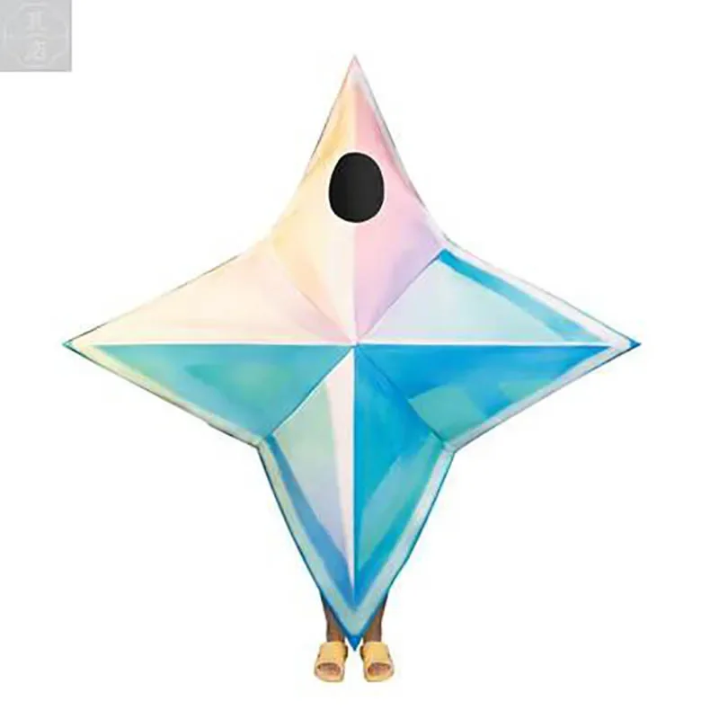 Genshin تأثير لعبة Primogems تأثيري حلي وتتسابق قلادة الخماسي العملاق هالوين ملابس للحفلات فستان حفلة تنكرية Rolecos