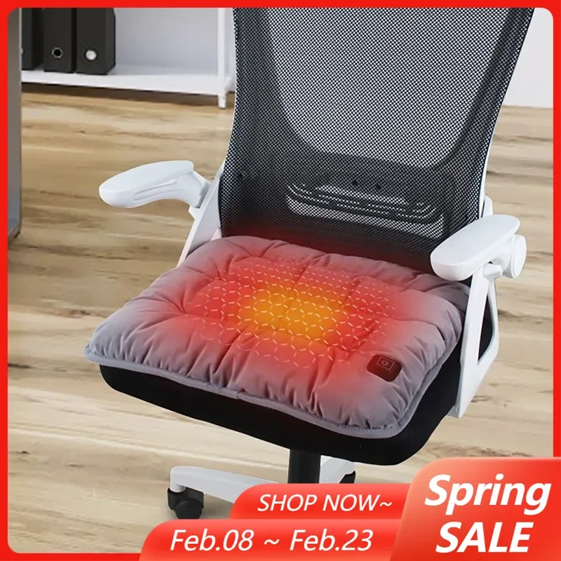 

Electric Heating Cushion USB 3-Speed Adjustable Thermostat Heating Pad Winter Warmer for Office Chair Car Seat Pet Cat Doghouse