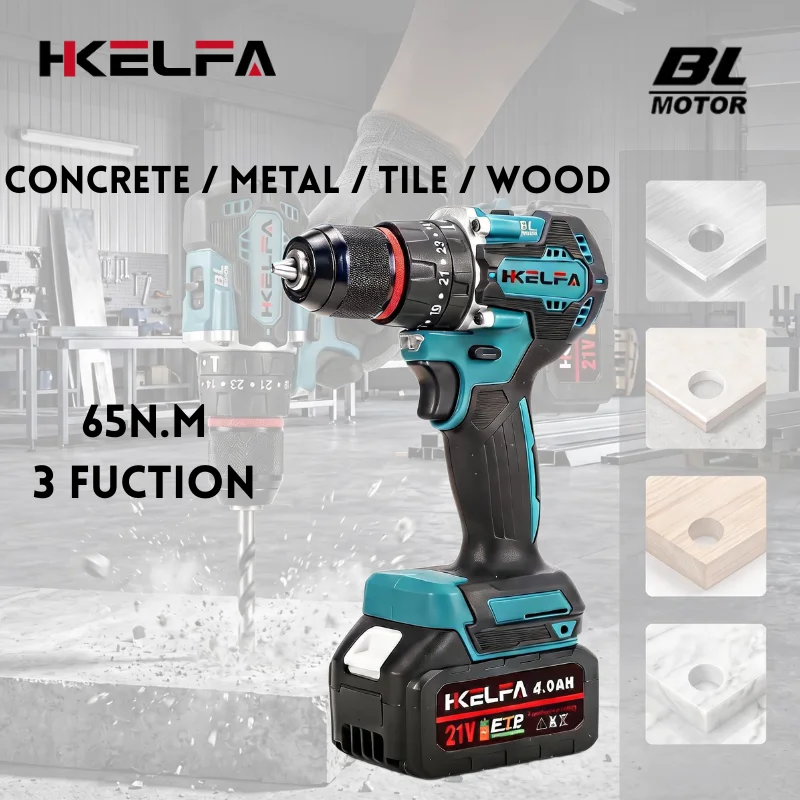 Makita Drill Ddf484 - สว่านไฟฟ้าไร้แปรงถ่าน HKELFA ขนาด 10 มม. แบบสองระดับความเร็ว
