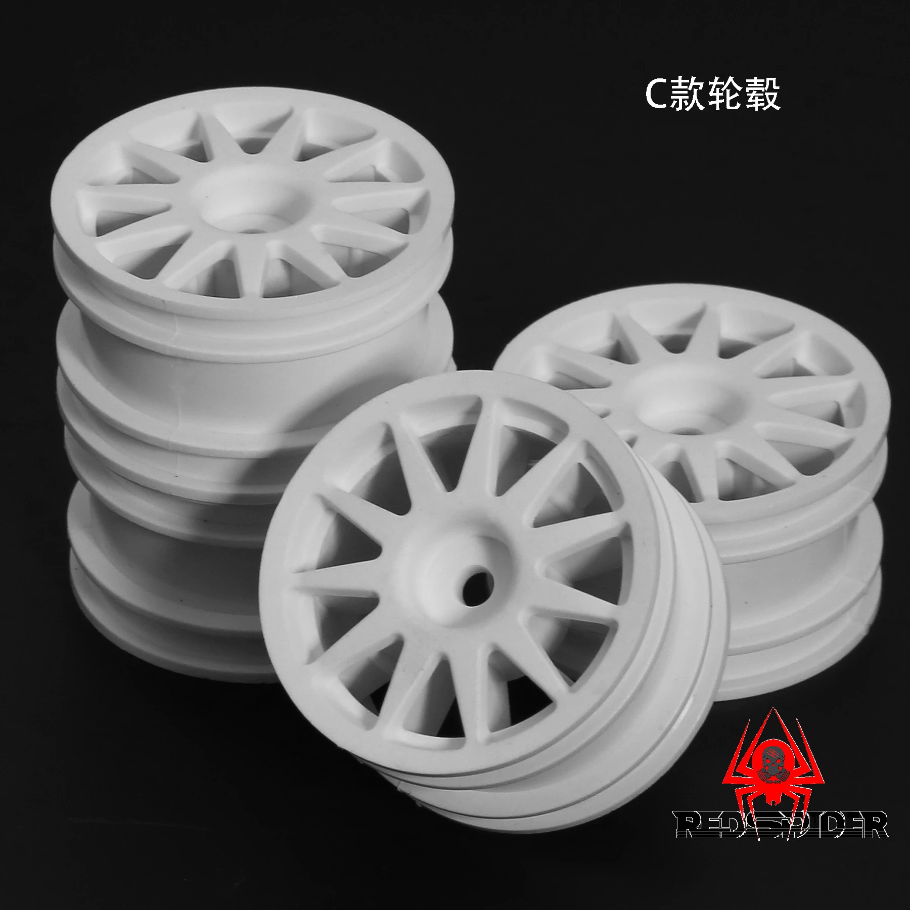 4 Uds 42mm RC neumáticos de carreras llantas para Tamiya 1/10 M03 M05 MF01 XM01 SW01, para MJX 1/14 14303 14304 RC coche camión