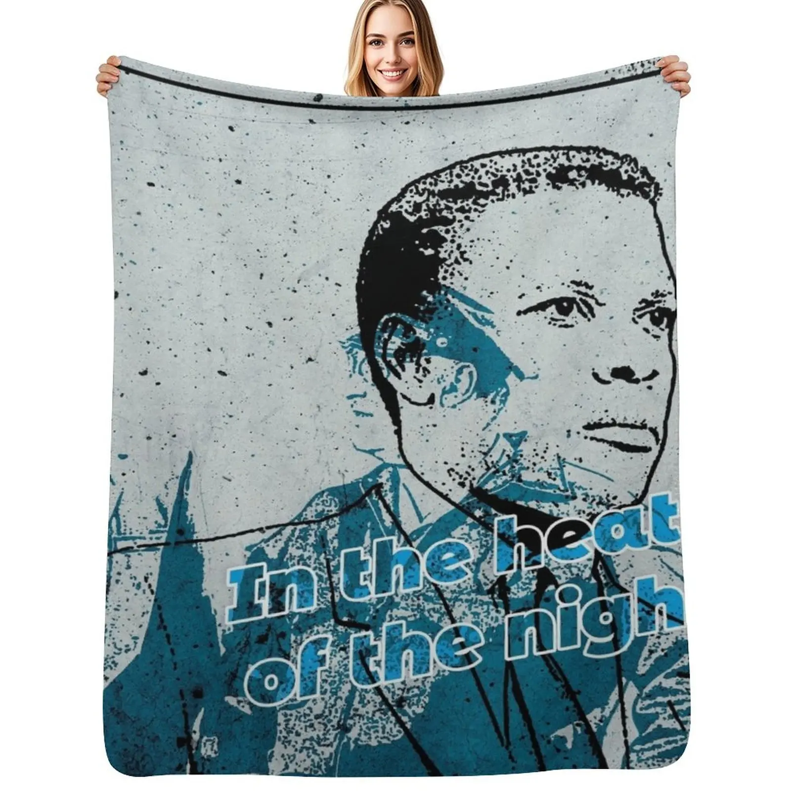 In the Heat of the Night, 60s Throw Blanket Soft Bedroom Blanket for Night Sleeping