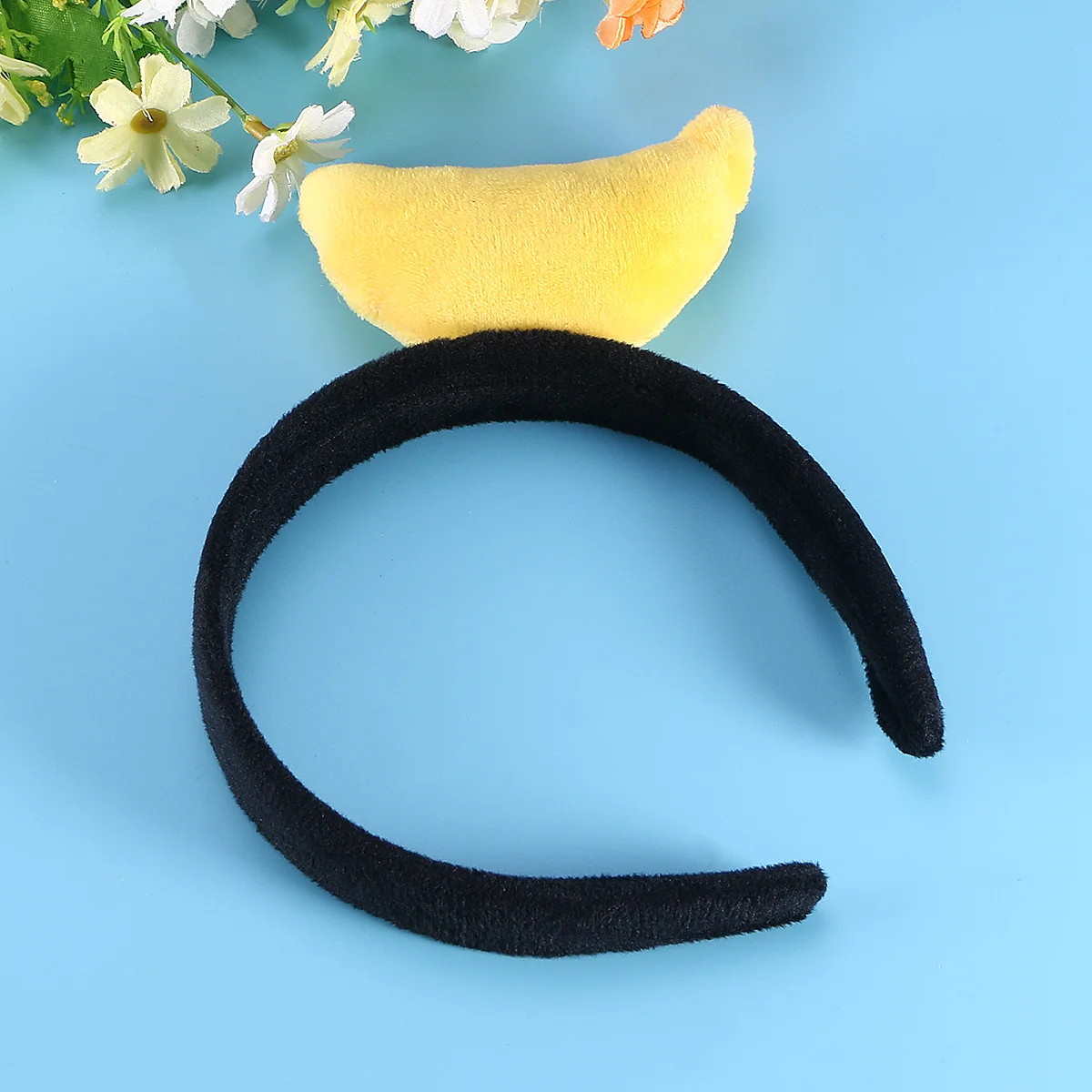 

Plush Hair Fruit Headband Fresh Headwear Hair Accessories for Party Cosplay Hair Decor (Banana) banana hair hoop