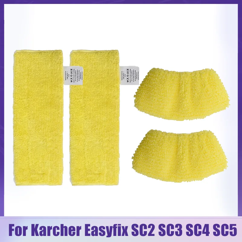 Passend für Kärcher Easyfix SC2 SC3 SC4 SC5 Staubsauger Ersatz-Mikrofaser-Reinigungspad Abdeckung Dampfmopp Mopptuch Lappen Ersatzteile