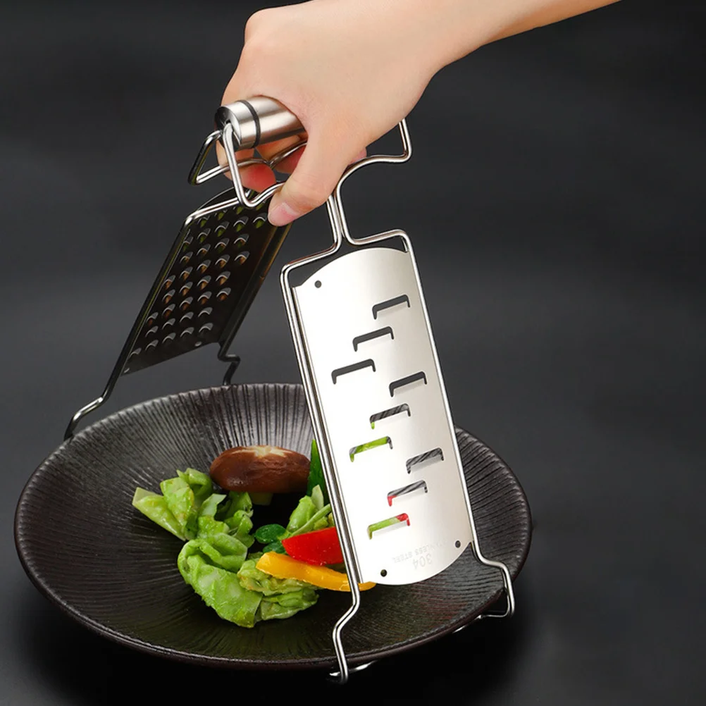 

Multi-Purpose Vegetable Slicer Metal Plate Gripper Bowl Clip Hot Pan Holder Kitchen Tool Stainless Steel Grater Cutter