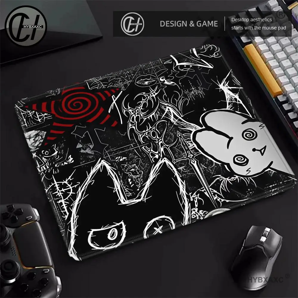 Black Cat illustration Mouse Pad  Office Game Table Mats Rubber Non-Slip Keyboard Mausepad HD Computer Long Desk Mat