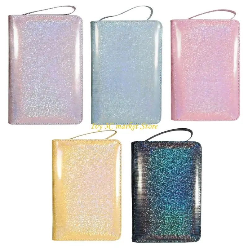 

D7YC Spacious Budget Binder Features Secure Zippers Closure Design PU Leather Organizers Wallets for Financial Planning