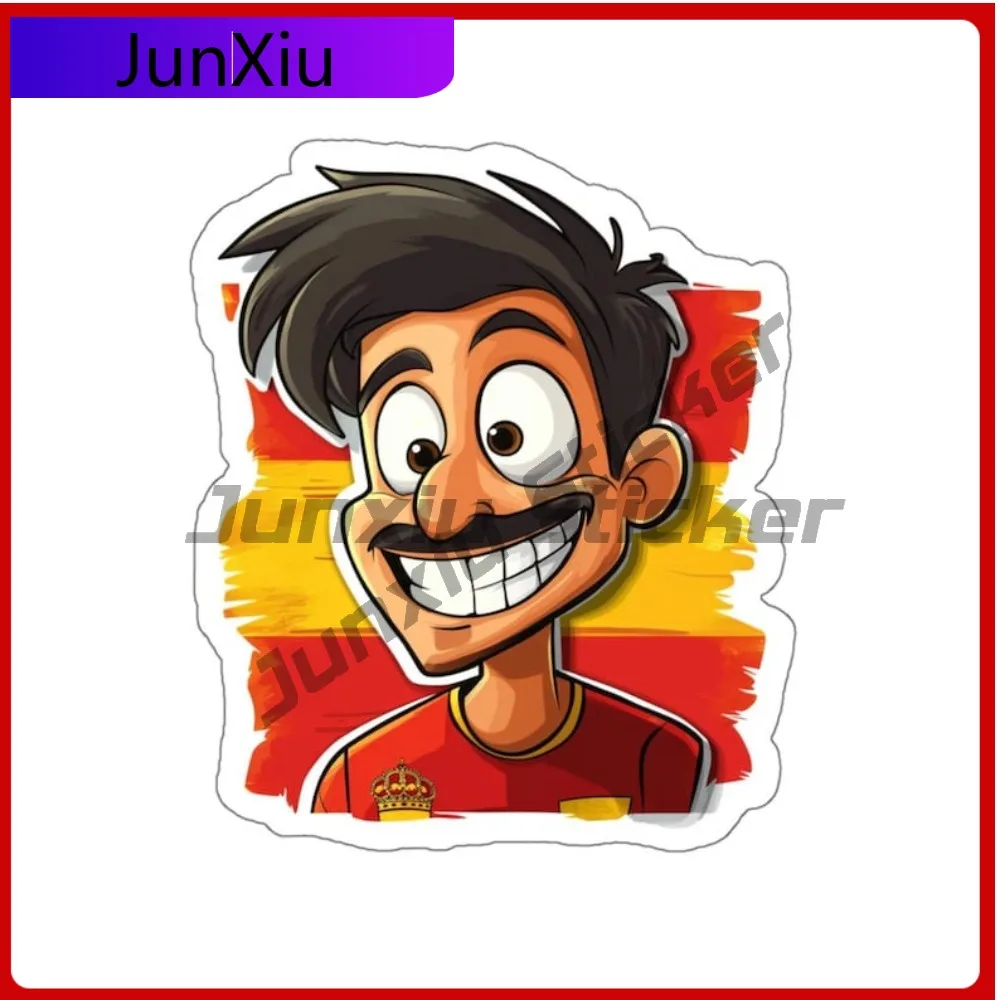 

Spanish Boy Sticker Spaniard Spain Adventure Souvenir Stickers Waterproof Vinyl Decal Accessories Decoration Laptop Speedboat