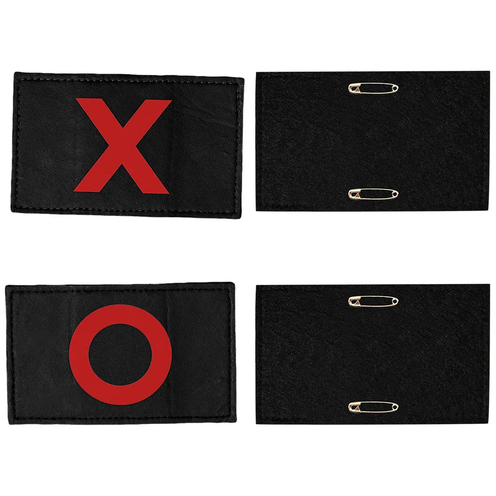 Calamari Cosplay Velcro Strap Pin Magic Stickers Game Costume Accessories TV SG 2 Korea Boss Fantasia Halloween Carnival Props