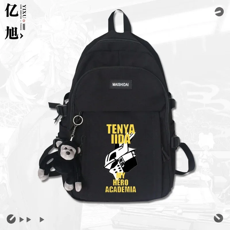 30×44×13cm Black White Red Green, My Hero Academia, Student Kids Teens School Bags, Large Capacity Anime Backpacks Girls Boys