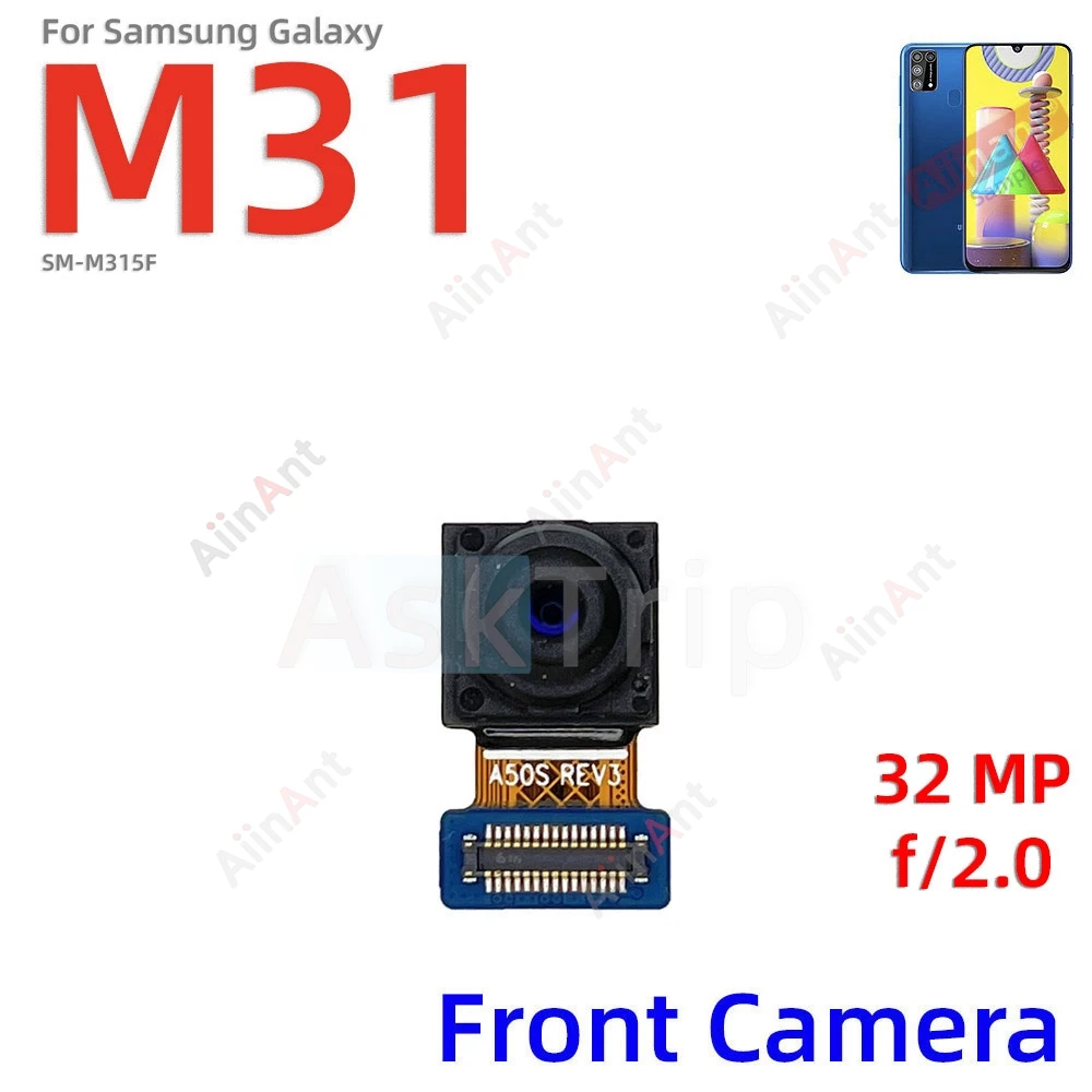 Macro Depth Wide Main Small Front Back Rear Camera Flex Cable For Samsung Galaxy M30 M30s M31 M31s M305F M307F 4G 5G