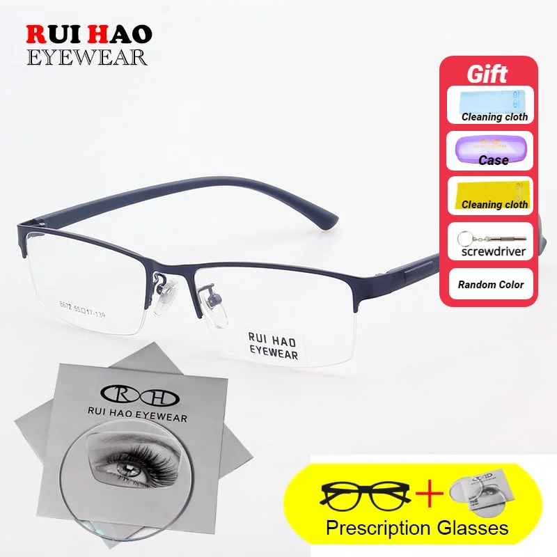 

Rui Hao Eyewear Customize Prescription Eyeglasses Exclusive Progressive Spectacles Far Glasses Reading Optical Lenses 8672