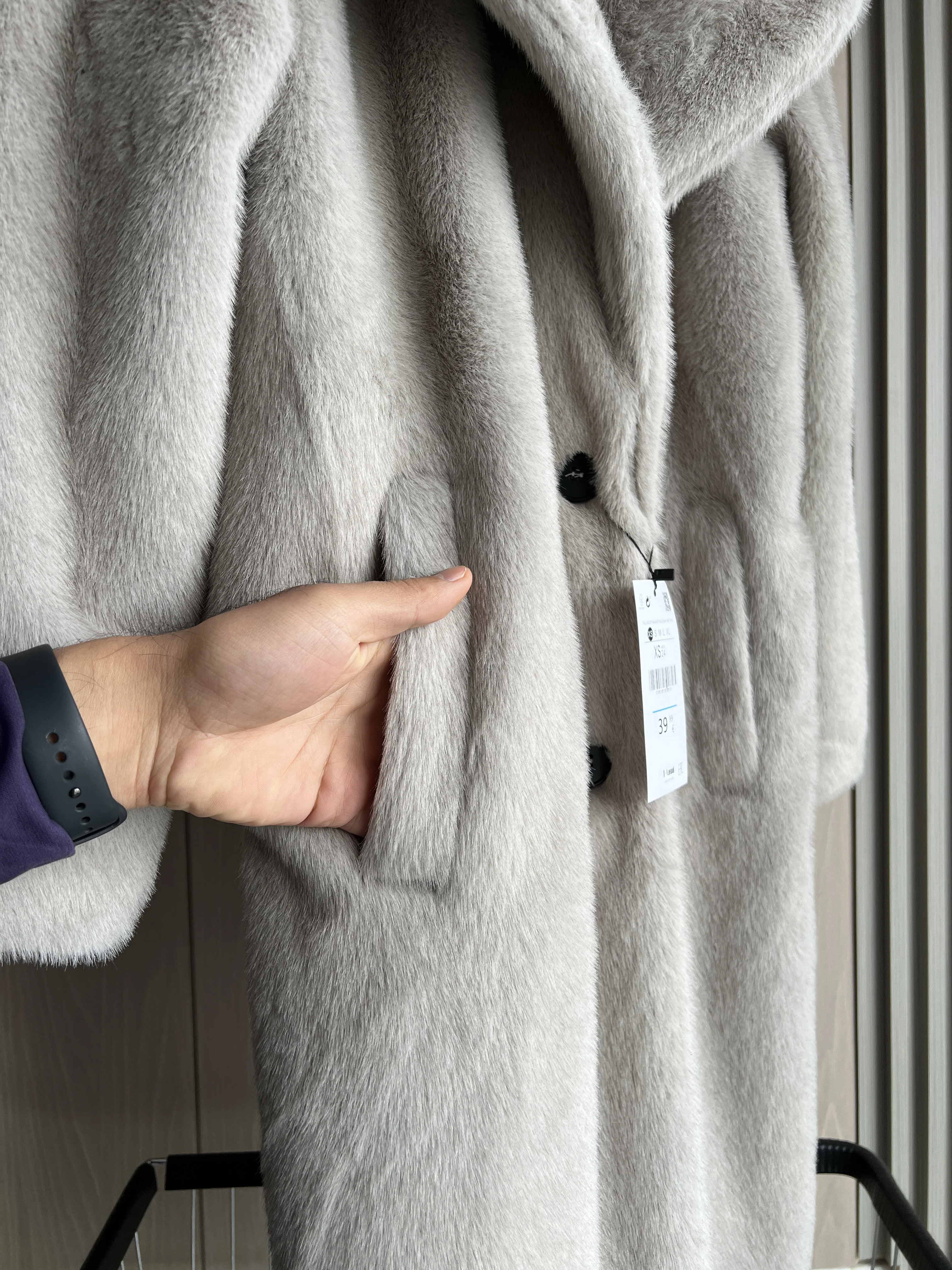 ETJ 2025 Women's Winter New Collection Luxurious Faux Fur Effect Long Coat Thick and Warm Padded Jacket for Women