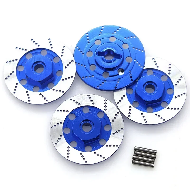 4PCS Metal Brake Disc Wheel Rim Box Hex Adapter 12Mm For 1/10 Sakura D4 On-Road Racing RC Car Parts