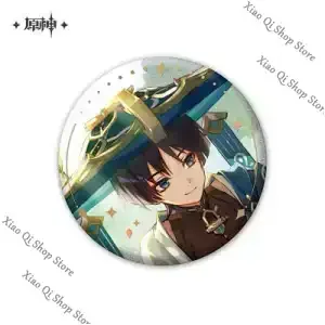 لعبة Genshin Impact الرسمية الأصلية من سلسلة Ambitus Anecdote شارة صفيح Balladeer زخرفة عالية المستوى