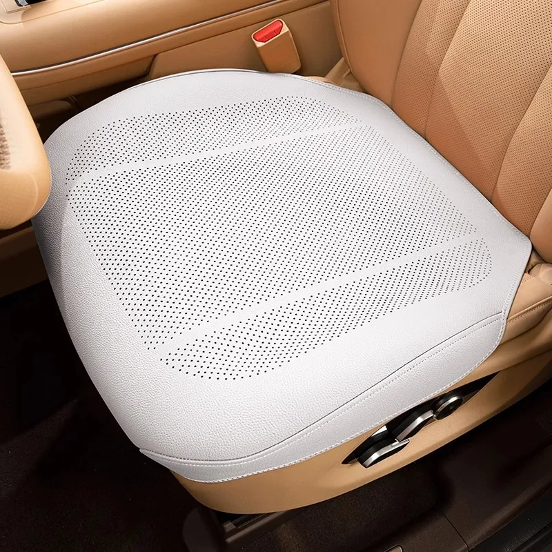

For Tesla Car Seat Cover Full Surround Protective Pad Covers Breathable Sweatproof Four Seasons Nappa Leather Auto Seat Cushion