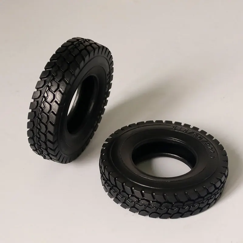 Simulation Gravel Narrow Tire JDM-9 For 1/14 Tamiya RC Scania 770S Man VOLVOO Romote Control Trailer Tipper Truck Toy Parts