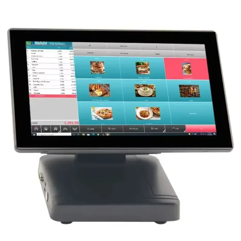 2026 Latest Lightweight 12.5 Inch 1080P Capacitive Touch All in One POS Terminal with Dual Display Support Android OS Google