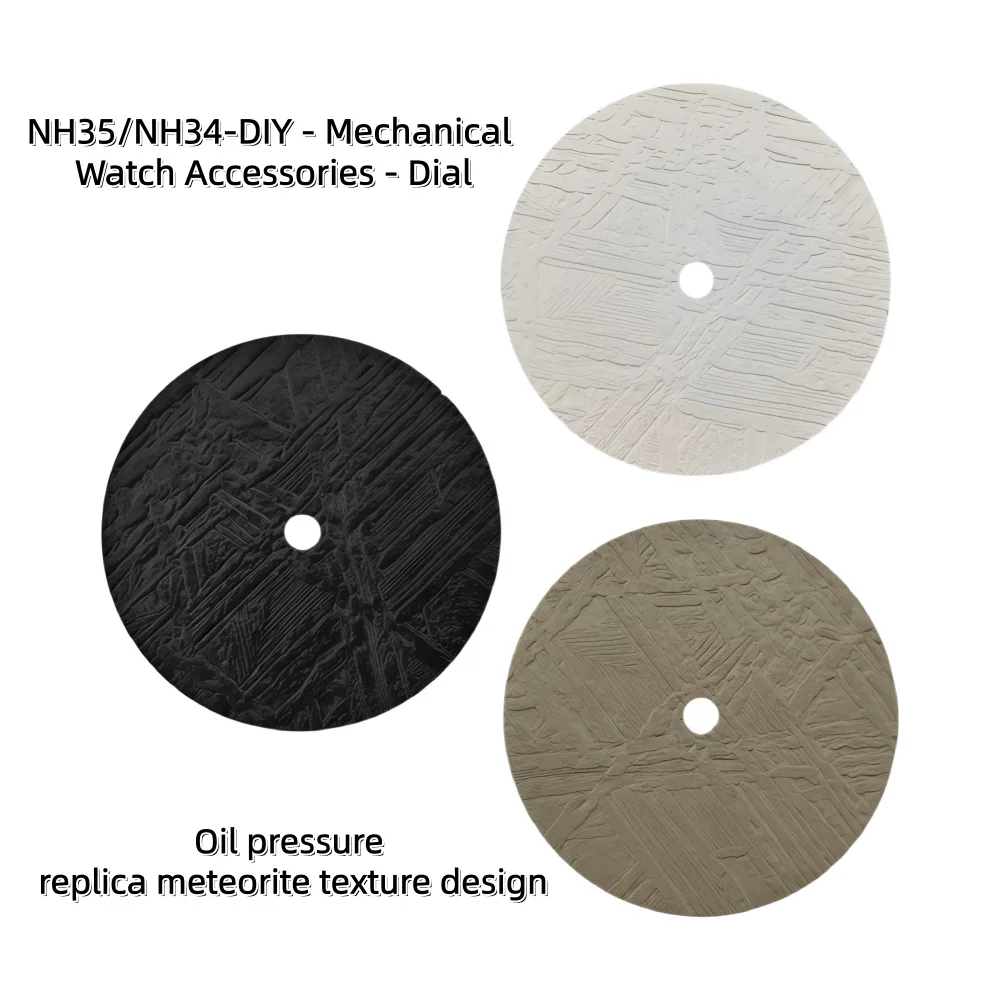 Customised Meteorite Pattern 28.5mm Dial Face Dial Fit For 7S26 NH35 NH36 Movement Watch Face Surface Dial