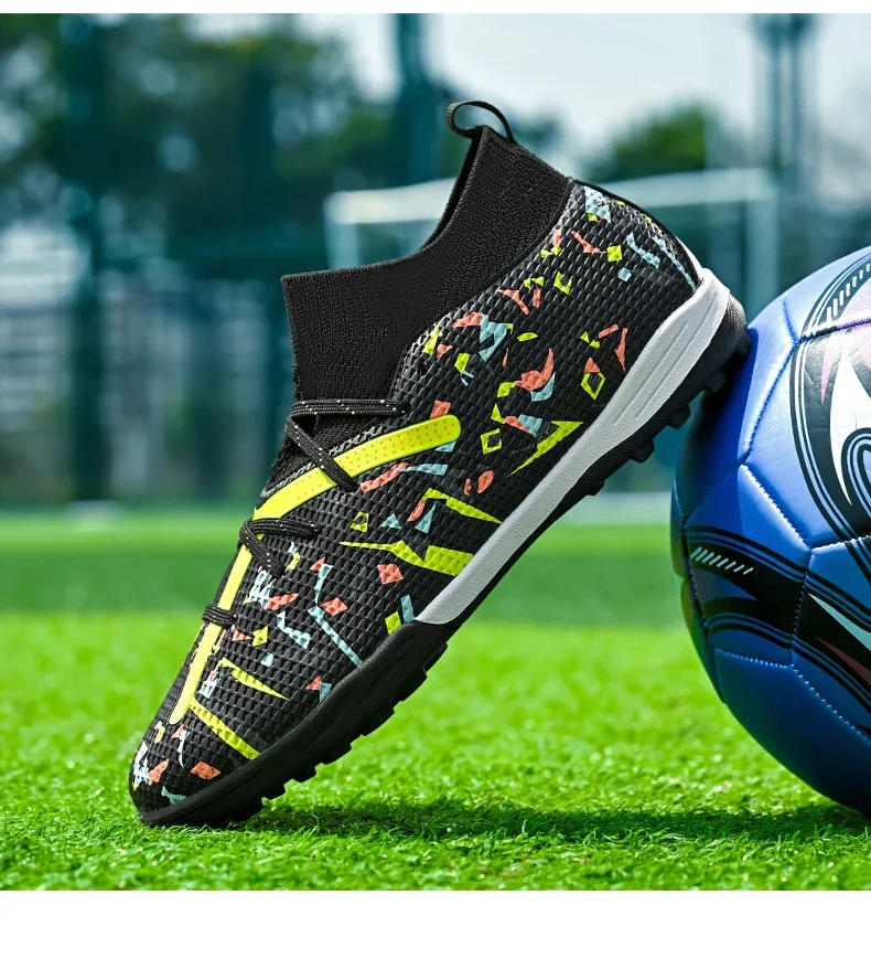Fußballschuhe für Herren, professionelle Fußballschuhe, Outdoor-Futsal, Unisex, für Rasenplätze, atmungsaktiv, für Training und Wettkämpfe, rutschfeste Fußballschuhe für Gras. – Detail 19